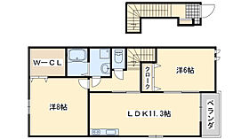 大阪府泉南市新家3377-1（賃貸アパート2LDK・2階・62.17㎡） その2