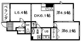 大阪府泉南郡熊取町桜が丘1丁目26-23（賃貸アパート2LDK・1階・51.23㎡） その2