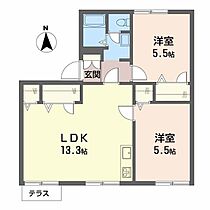 タウニィ高松B棟  ｜ 大阪府貝塚市浦田（賃貸アパート2LDK・1階・57.50㎡） その2