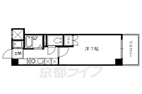 京都府京都市中京区壬生梛ノ宮町（賃貸マンション1K・6階・22.60㎡） その2