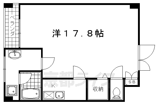 Ｓｕｃｃｅｅｄ吉祥院 304｜京都府京都市南区吉祥院内河原町(賃貸マンション1K・3階・36.63㎡)の写真 その2