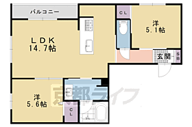 六条荘 301 ｜ 京都府京都市下京区西洞院通花屋町上る西側町（賃貸マンション2LDK・3階・59.92㎡） その2