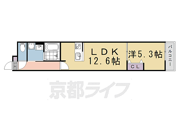 京都府京都市上京区衣棚通今出川下る今図子町(賃貸マンション1LDK・2階・42.60㎡)の写真 その2