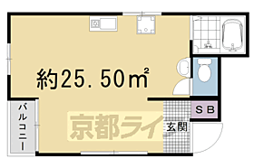 京都府京都市右京区西京極前田町（賃貸アパート1R・3階・25.50㎡） その2