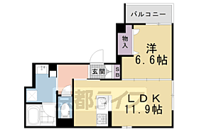 京都府京都市上京区猪熊通中立売下る猪熊1丁目（賃貸マンション1LDK・1階・47.18㎡） その2