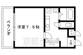 コーポ安田 301 ｜ 京都府京都市東山区福稲下高松町（賃貸マンション1K・3階・25.22㎡） その2