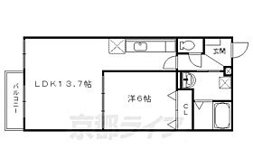 アンジェリック 202 ｜ 京都府京都市東山区鞘町通五条下る豊浦町（賃貸アパート1LDK・2階・47.17㎡） その2