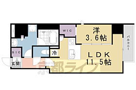 ラ・アトレレジデンス京都 502 ｜ 京都府京都市下京区間之町通七条上る材木町（賃貸マンション1LDK・5階・41.91㎡） その2