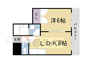 京都府京都市右京区梅津中倉町（賃貸マンション1LDK・3階・38.00㎡） その2