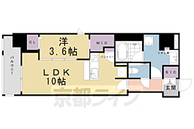 ラ・アトレレジデンス京都 1103 ｜ 京都府京都市下京区間之町通七条上る材木町（賃貸マンション1LDK・11階・40.23㎡） その2