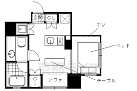 京都府京都市上京区河原町通今出川上る青龍町（賃貸マンション1R・5階・21.11㎡） その1