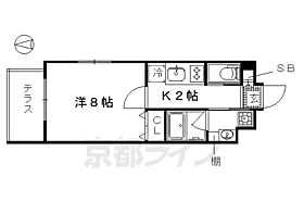 京都府京都市上京区上長者町通浄福寺西入新柳馬場頭町（賃貸マンション1K・1階・26.87㎡） その2