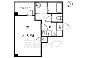 ＧＡＲＮＥＴ　ＲＥＳＩＤＥＮＣＥ　ＭＩＹＡ 201 ｜ 京都府京都市東山区福稲柿本町（賃貸マンション1K・2階・19.10㎡） その2