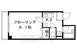 メゾンＹＭ 4階1Kの間取り