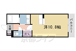 阪急京都本線 西京極駅 徒歩13分の賃貸マンション 2階ワンルームの間取り