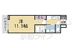 たばさはうすII 1Kの間取図画像