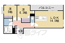 シャーメゾン三条東山 2階