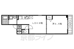 ミルメゾンT 1LDKの間取図画像