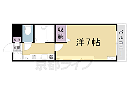 ラ・プリマヴェーラ 1Kの間取図画像