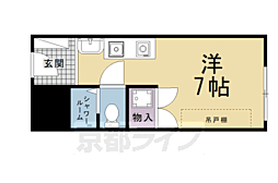 ホワイトロッジ 1Kの間取図画像