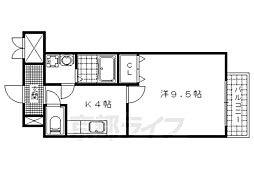 CITYSPIRE浜大津駅前 1Kの間取図画像