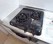 2口コンロで料理も楽々