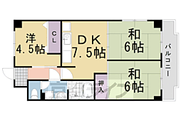 エクセリィ桂 3DKの間取図画像