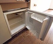 備え付きの冷蔵庫です。