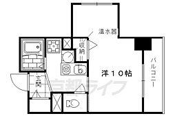 レスパスエラン 1Kの間取図画像
