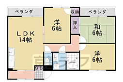 ウエストヴィラ 3LDKの間取図画像