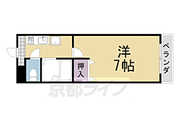 コモド清水 1Kの間取図画像