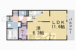 エリシオン・レジデンスV 1LDKの間取図画像