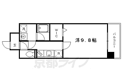 カンナビーノ 1Kの間取図画像
