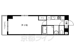 ドルス北山 1Kの間取図画像