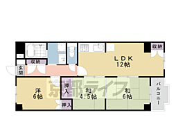 コーポ車道 3LDKの間取図画像