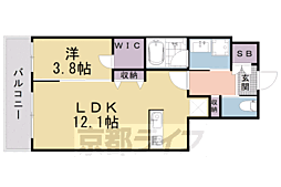 ウェルスクエア四条大宮NORTH 1LDKの間取図画像