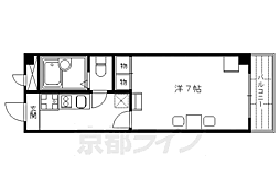 レオパレスエタージュ 1Kの間取図画像
