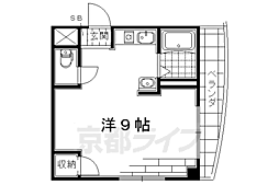 PineTree ワンルームの間取図画像