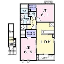 ルガ－トリミテッド1037I 202 ｜ 茨城県常陸太田市馬場町（賃貸アパート2LDK・2階・57.65㎡） その2