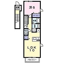 ハイグレードK 201 ｜ 茨城県日立市東大沼町２丁目（賃貸アパート1LDK・2階・42.37㎡） その2