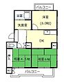 多賀ハイツB3階4.5万円