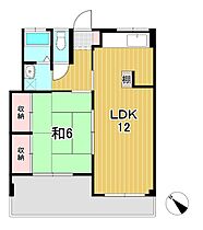 常陽ハイツ 202 ｜ 茨城県日立市平和町１丁目（賃貸マンション1LDK・2階・42.12㎡） その2