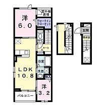 サンライズ・KT 301 ｜ 茨城県日立市東多賀町４丁目11-25（賃貸アパート2LDK・3階・58.13㎡） その2