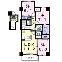 カイラス・ドルフ 405 ｜ 茨城県日立市本宮町３丁目（賃貸マンション3LDK・4階・74.95㎡） その2