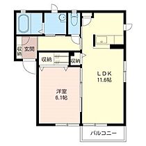 キングス・コート 202 ｜ 茨城県高萩市大字上手綱（賃貸アパート1LDK・2階・43.75㎡） その2