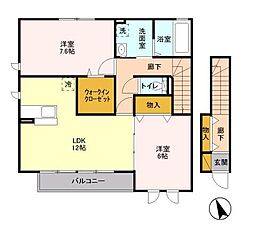 間取図画像 2LDK