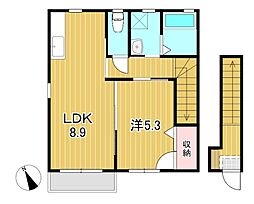 メゾンこまおう2 1LDKの間取図画像
