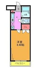 クレオ舞浜 1Kの間取図画像
