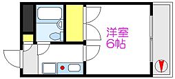 ファミーユK.I 1Kの間取図画像
