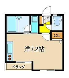 セゾンド・フジ2 ワンルームの間取図画像